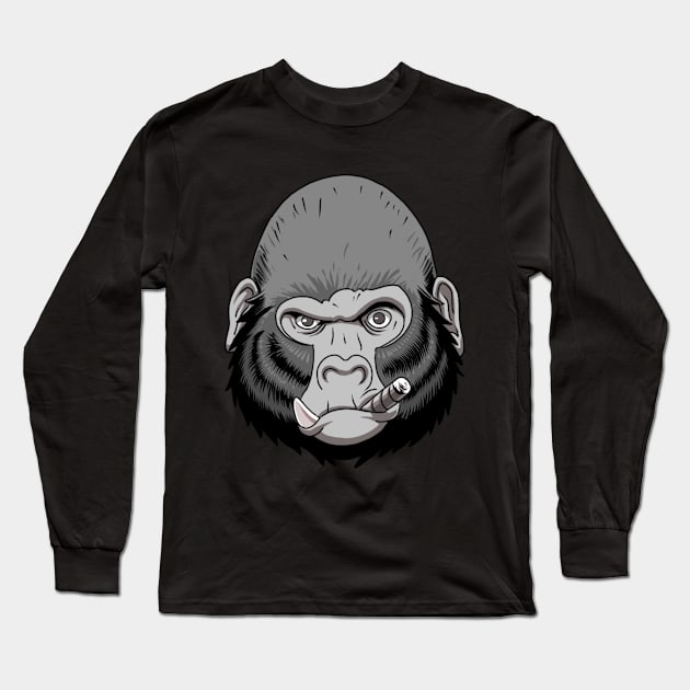 HOW YOU DOIN GORILLA Long Sleeve T-Shirt by pnoid